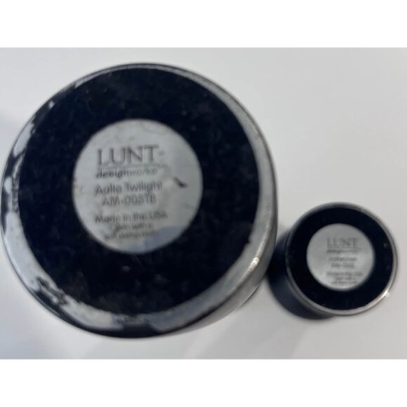 VTG Pair Lunt Designworks Matte Black MCM Candle holders Aalta - Picture 6 of 6